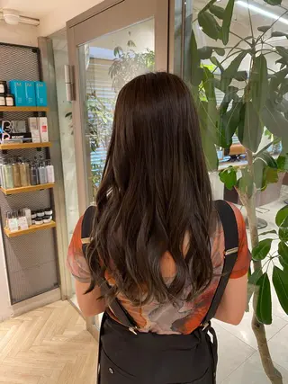 ロング カラー ベージュ/アレンジ /横浜/杉本千夏のヘアスタイル