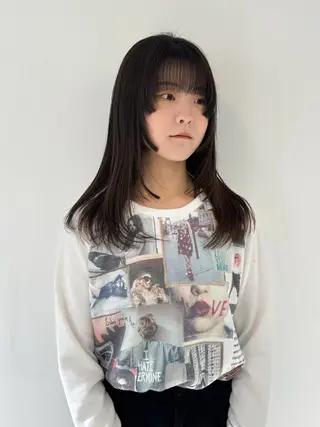 セミロング カラー Seeknext // Rukaのヘアスタイル