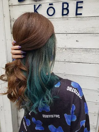 ロング カラー ビーオーダーズ所属・ダブルカラーモデル☆ SHUNYAのヘアスタイル