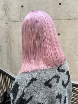 ミディアム welring hair salon所属・azusa/心斎橋/ ハイトーンカラーのヘアスタイル