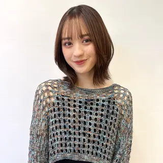 ミディアム カラー アイブロウモデル 募集中🍒/北爪まゆのヘアスタイル