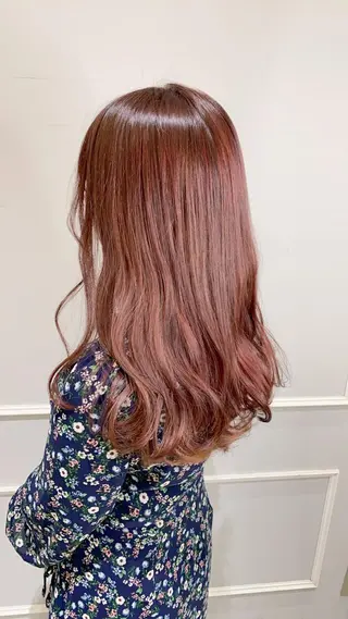 セミロング 似合わせ艶髪カラー ❤️ハダユミのヘアスタイル