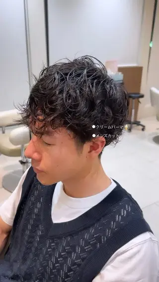 パーマ メンズ 田畑 あやののヘアスタイル