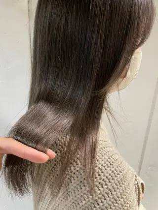 カラー 透明感カラー/顔周り レイヤー/髪質改善のヘアスタイル