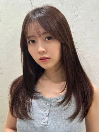 セミロング 産休中2026.4月 復帰予定/野崎華代のヘアスタイル