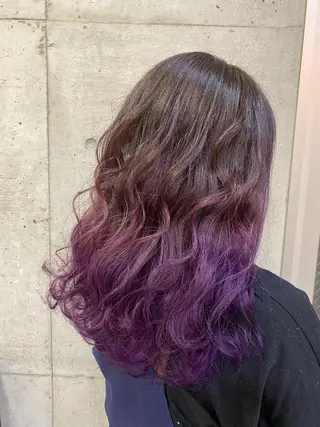 セミロング カラー 大栗 佑也  髪質改善のヘアスタイル