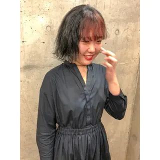 ミディアム カラー センスをお届けします 大谷将生INFPのヘアスタイル