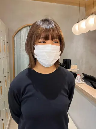 ミディアム 🩵縮毛矯正/ブリー チ/髪質改善/いつかのヘアスタイル