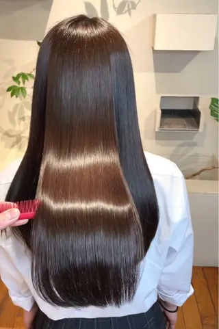 ロング 髪質改善✨縮毛矯正 ✨モデル様募集🔥のヘアスタイル