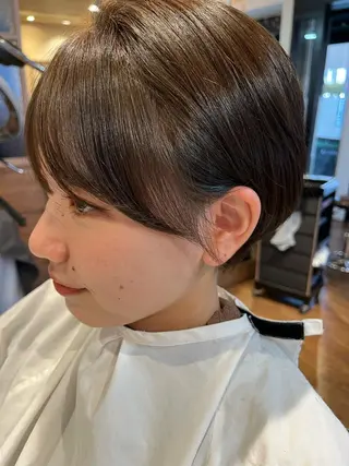 ショート コテ巻きパーマ/韓国 パーマ/佐野のヘアスタイル