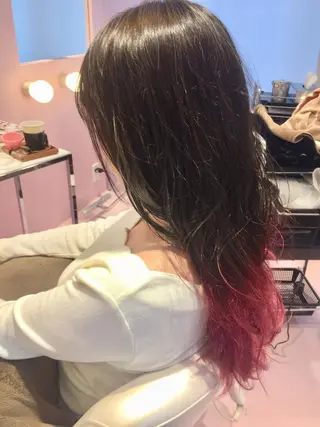 セミロング 所渉/韓国レイヤー /ウルフカットのヘアスタイル