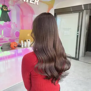 ロング カラー ヘアアレンジ YUZA grow HAIR 札幌所属・韓国ヘア指名率 No. 1小堀京介のヘアスタイル