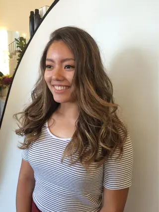 ロング カラー 皆巳 達郎のヘアスタイル
