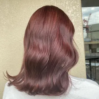 セミロング カラー ヘアアレンジ 韓国レイヤー/ 顔周り💕田中将吾のヘアスタイル