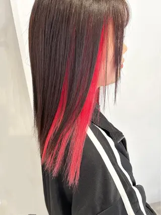 ロング カラー 髪質改善✨透明感カラ ー🌈シエルブルーのヘアスタイル