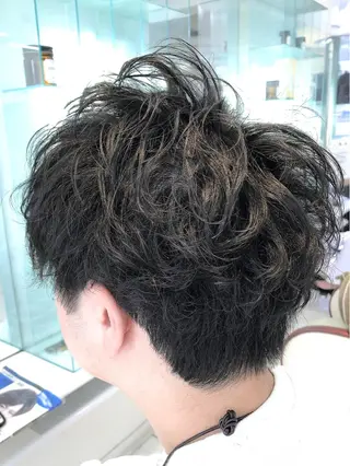 パーマ メンズ 保住 亮太のヘアスタイル