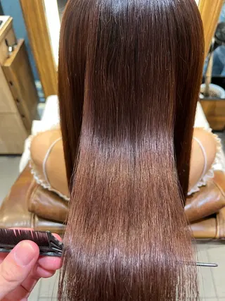 ロング 艶髪/透明感カラー/ METEO/山田凌大のヘアスタイル