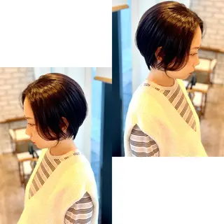 ショート カラー Realme  京都四条烏丸ドゥエby  yk所属・小塚 耀介✂︎ ショートボブ特化のヘアスタイル
