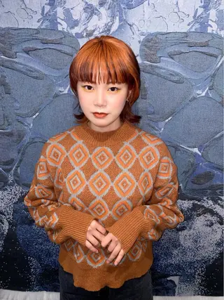 ミディアム カラー ヘアアレンジ GIVET (ジヴェ)所属・撮影モデル募集 🦋soemikaのヘアスタイル