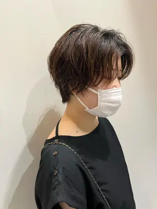 ショート カラー パーマ ニュアンスヘア☆樋口 希世☆のヘアスタイル