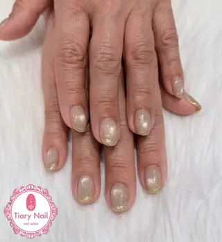 ネイル 💙🤍Tiary M🤍💙のネイルデザイン