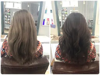 ロング カラー ヘアアレンジ 美容室 ソンリエのヘアスタイル