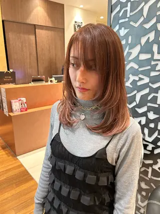 ミディアム モードケイズJR尼崎 トップサロンdのヘアスタイル