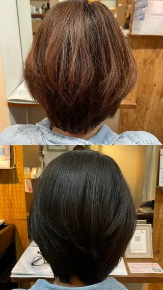カラー wakana／ カット／ハイライトのヘアスタイル