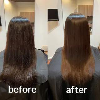 ロング 浅川恵太/縮毛矯正 /ブリーチ縮毛矯正のヘアスタイル