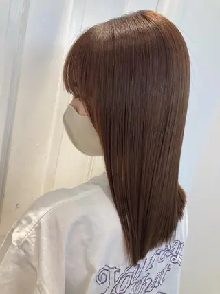 セミロング MiRI💜地毛級 エクステ✖似合わせ技のヘアスタイル