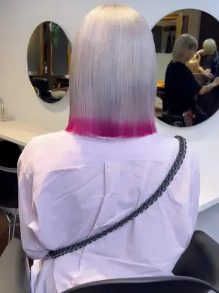 ミディアム カラー 🧡色落ちまで2度綺 麗なカラー🧡ヨシキのヘアスタイル