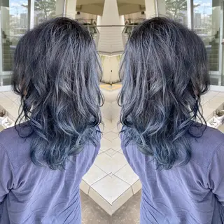 ミディアム カラー grand juteのヘアスタイル