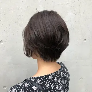 ショート カラー ヘアアレンジ 酸性縮毛矯正🧴韓国 レイヤー/髪質改善のヘアスタイル