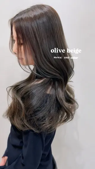 ロング カラー ワンホン×髪質改善 つのーか🩶‪🫧のヘアスタイル