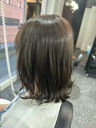 ミディアム カラー 髪質改善⭐️縮毛矯正 吉祥寺⭐️Rinaのヘアスタイル