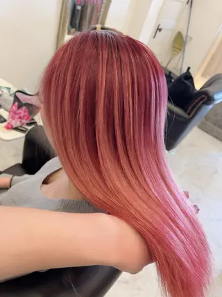 ロング ケアブリーチ&シール エクステの店和田翔莉のヘアスタイル