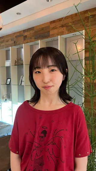 ミディアム カラー パーマ/メンズパーマ モデル募集/フウカのヘアスタイル