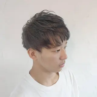 ショート カラー メンズ パーマ Add9 柳田健登のヘアスタイル