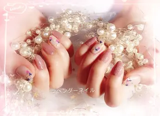 ネイル ラベンダー💖日暮里 ルル💖ネイルのネイルデザイン