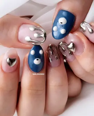 ネイル 3dパーツ/流行り 👧shushu❤️のネイルデザイン
