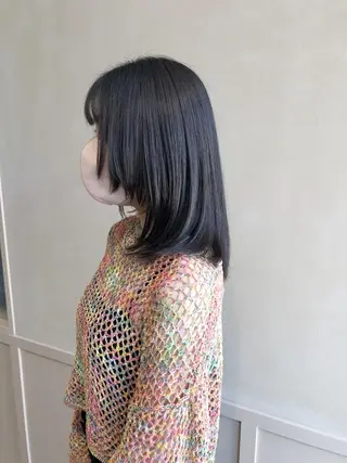 ミディアム 所渉/韓国レイヤー /ウルフカットのヘアスタイル