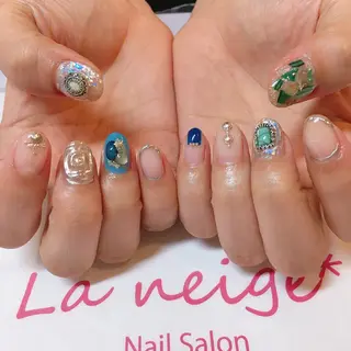 ネイル La neige* yuki 🥯🍑のネイルデザイン