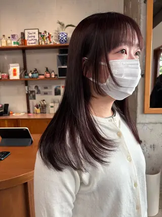 ロング カラー 永田 愛莉のヘアスタイル