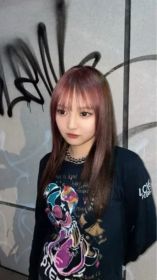 ロング カラー カラー まなみのヘアスタイル