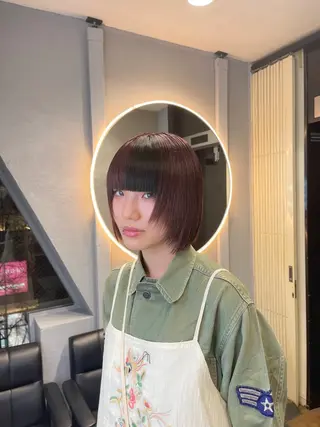 ショート カラー TATSUブリーチ/ ミルクティーベージュのヘアスタイル