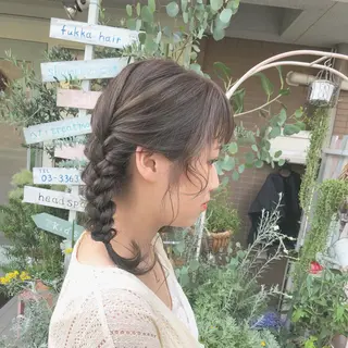 ミディアム カラー ヘアアレンジ N°+aero 🦔近藤　のぞみ🦔のヘアスタイル