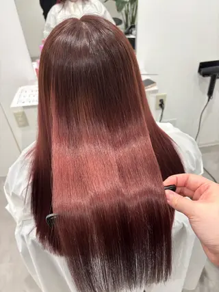 ロング カラー 髪質改善/透明感 カラー/内藤有須加のヘアスタイル