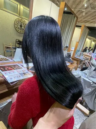 セミロング カラー TIGRE天神 吉良祐樹のヘアスタイル