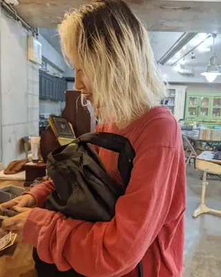 ミディアム カラー ヘアアレンジ 南堀江 möwen ( メーヴェ )所属・mowen RUIのヘアスタイル