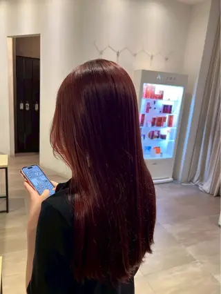 ロング カラー 大園 佳怜のヘアスタイル